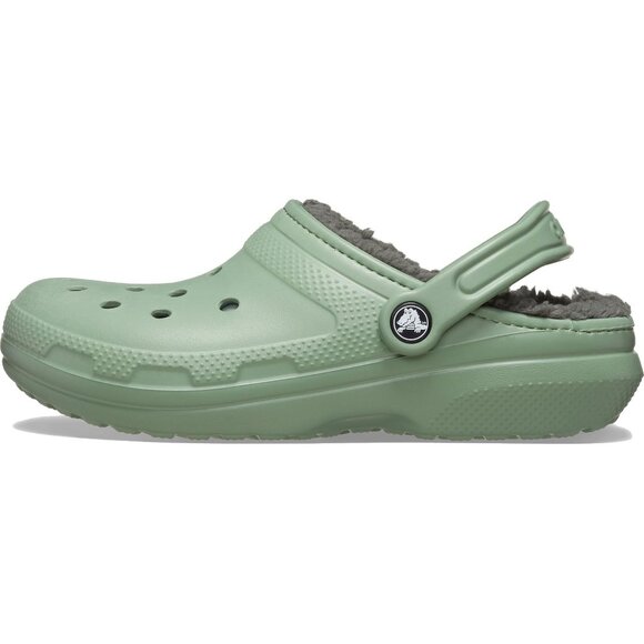 NEW Crocs Unisex M6/W8, M7/W9, M8/W10 Classic Lined Clog - Moss/Multi - Picture 5 of 7